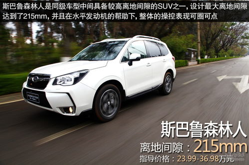 suv汽车离地间隙多少